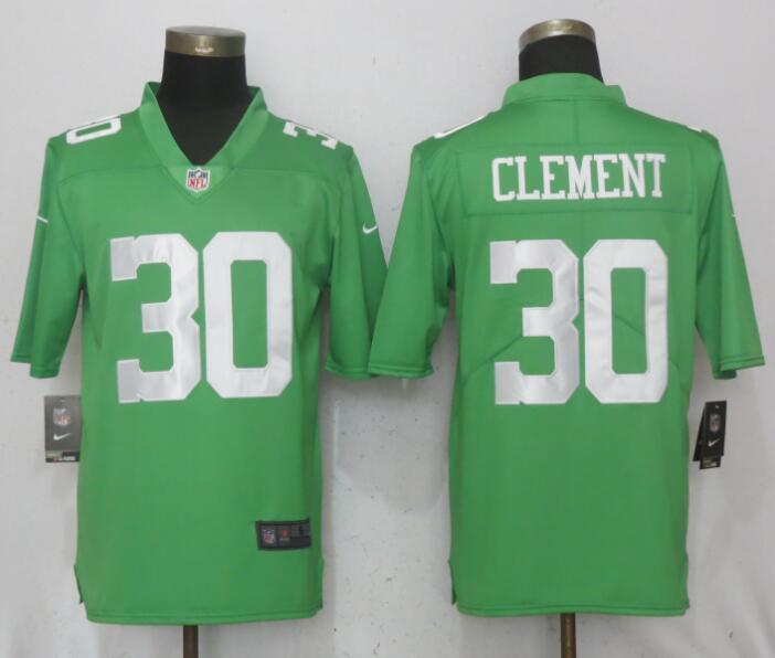 Men Philadelphia Eagles #30 Clement Wentz Green Vapor Untouchable Nike Limited NFL Jerseys